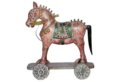 Deko Pferd auf Rollen H 84 cm