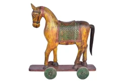 Deko Pferd auf Rollen H 109 cm