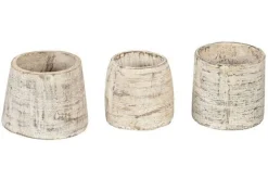 Dekogefäß Vintage whitewashed