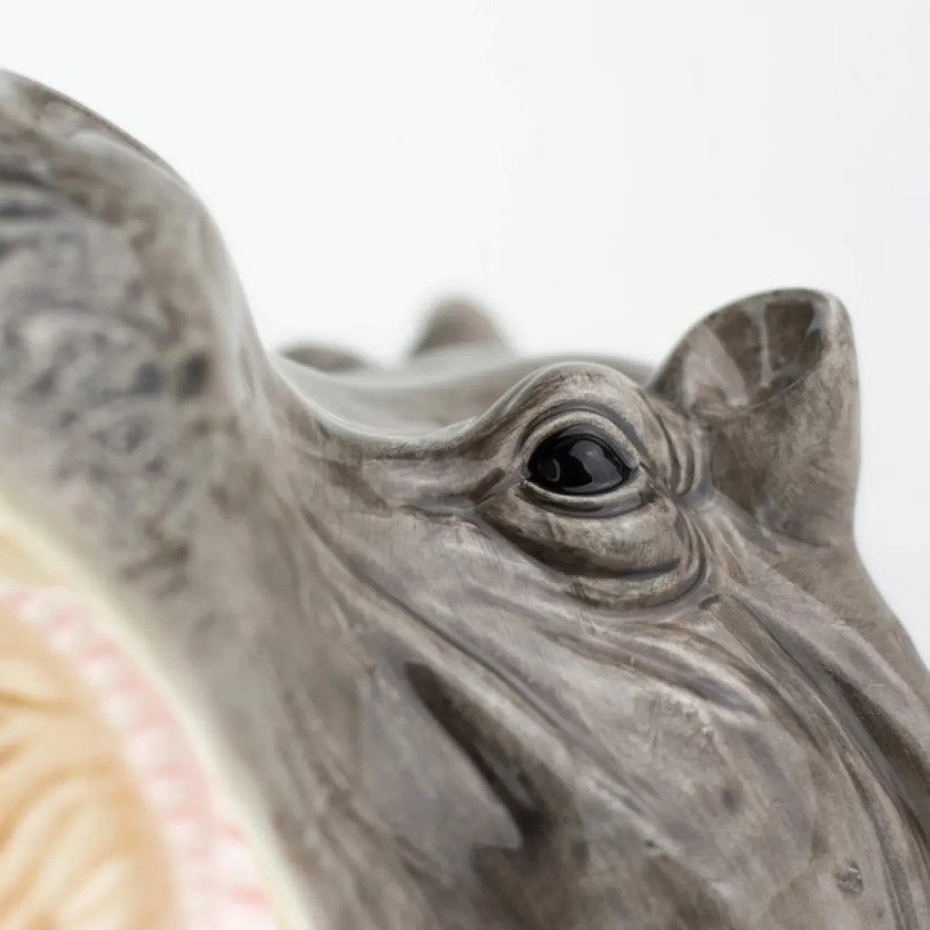 Dekoschale Hippo grau