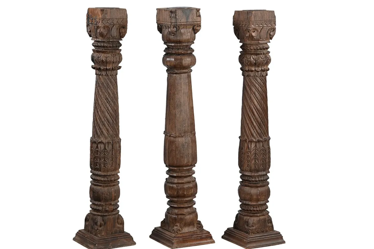 Dekosäule Vintage natur