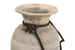 Dekovase aus Holz whitewashed