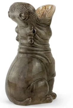 Dekovase Hungry Hippo grau L