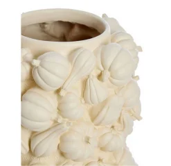 Dekovase Kürbis creme H 50 cm