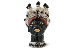 Dekovase Mori Keramik Kopf Mann
