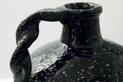 Dekovase Nora mit Griff elfenbein