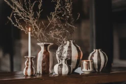 Dekovase Raja braunweiss medium