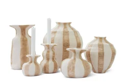 Dekovase Raja cremeweiss klein