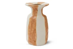 Dekovase Raja orangeweiss medium