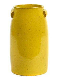 Dekovase Terrakotta gelb