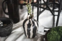 Dekovase Tule braun creme klein