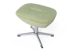 Designer Fusshocker Globe Stoffe Limette 50*37*40 cm