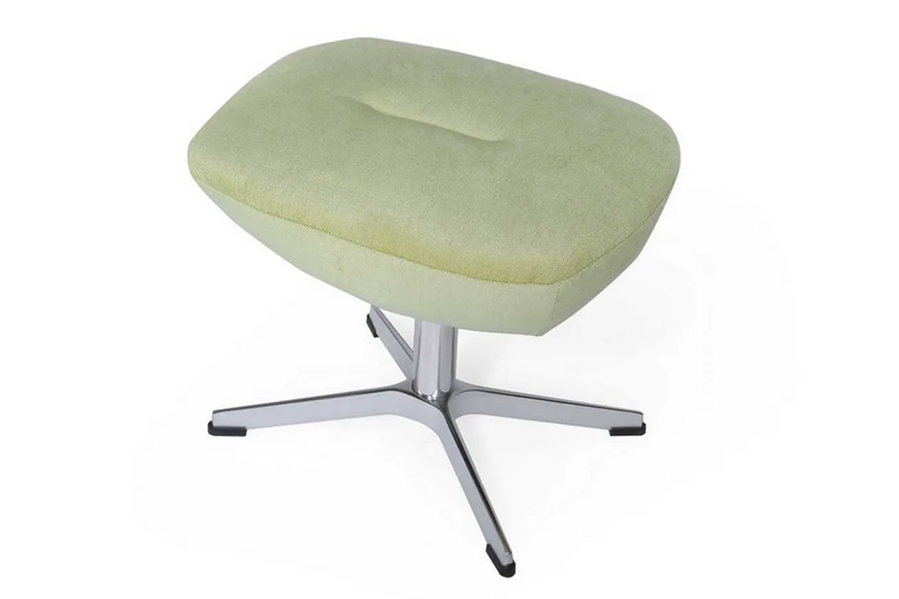 Designer Fusshocker Globe Stoffe Limette 50*37*40 cm