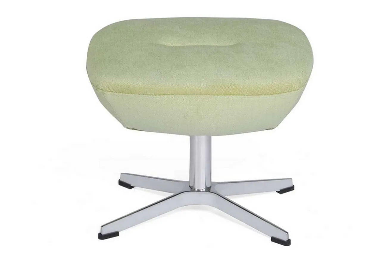 Designer Fusshocker Globe Stoffe Limette 50*37*40 cm