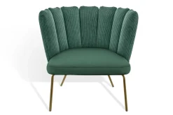 Designersessel Gaia Lounge Cord grün