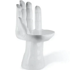 Designersessel Hand Polyester weiss