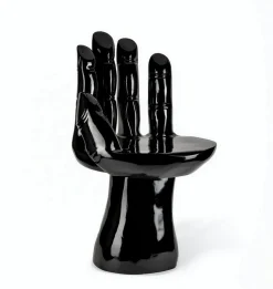 Designersessel Hand Polyester schwarz