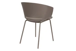Designerstuhl Jessi Kunststoff taupe