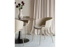 Designerstuhl Jessi Kunststoff beige