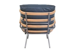 Designsessel Chester Leder schwarz