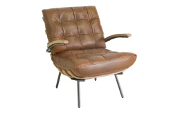 Designsessel Marco Chester Leder hellbraun