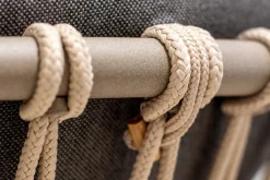 Designstuhl Baga mit zweiteiger Polsterung braun