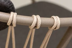 Designstuhl Baga mit zweiteiger Polsterung braun