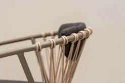 Designstuhl Baga mit zweiteiger Polsterung braun