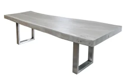 Designtisch Suarholz weiss pigmentiert 300*100 cm