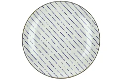 Dessertteller Anafi blau weiss D 22 cm