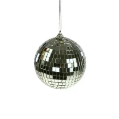 Discokugel silber D 10 cm