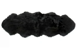 Doppelfell schwarz B 180-190 cm