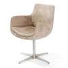 Drehsessel Aquilo Leder beige