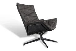 Drehsessel Nest Pure Lounge Stoff grau