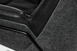 Drehsessel Nest Pure Lounge Leder schwarz