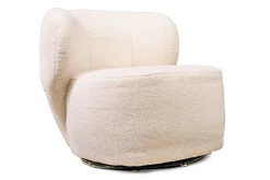 Drehsessel Oli Teddy Stoff natur