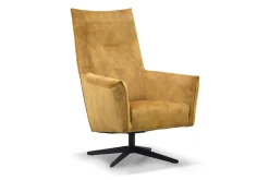 Drehsessel Todi hoch Stoff gold