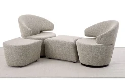 Drehsessel Trick Stoff natur