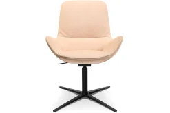 Drehsessel W-Club Low Leder beige