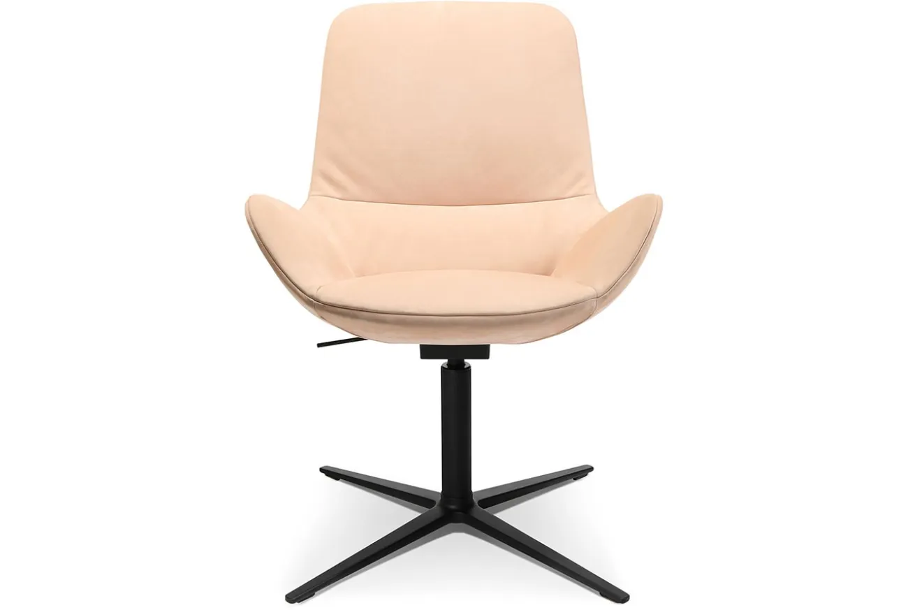 Drehsessel W-Club Low Leder beige