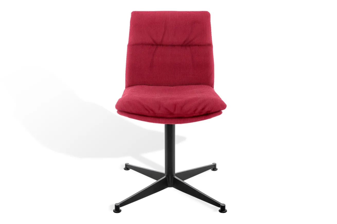 Drehstuhl Faye Cord pink