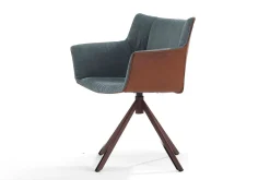 Drehstuhl Gustav jr. Leder-Stoff