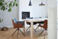 Drehstuhl Gustav jr. Leder-Stoff