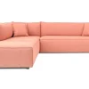 Ecksofa Alonso Stoff apricot