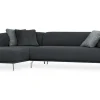 Ecksofa Aston Stoff anthrazit