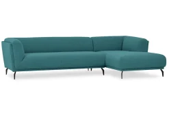 Ecksofa Aston Stoff petrol