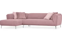 Ecksofa Aston Stoff pink