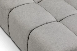 Ecksofa Cube Stoff dunkelgrün grau