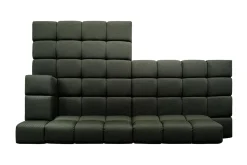 Ecksofa Cube Stoff dunkelgrün