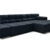 Ecksofa Cube Stoff dunkelblau